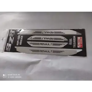 Renault Krom Kapı Eşiği - 4 lü Set Ön Ve Arka Takım