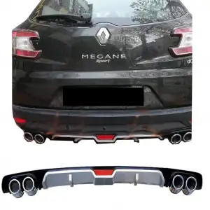 RENAULT MEGANE3 HB UYUMLU DİFÜZÖR ARKA TAMPON EKİ/UNIV.MDL