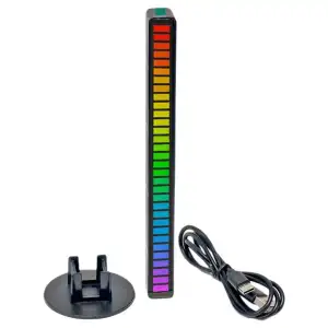 RGB Ekolayzer Çubuk Spectrum-Usb Kablolu-Sese Duyarlı-8 Modlu(1 ADET)