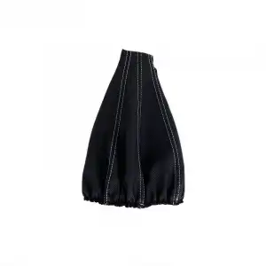 Siyah Beyaz Nokta Desenli Deri Vites Körüğü A+ Kalite Deri