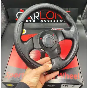 Spor Direksiyon Deri 28Cm Momo Tip - Yarış Spor Direksiyonu