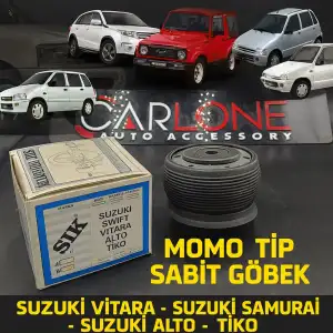 Suzuki Swift-Alto-Vitara-Samurai-Tiko İçin Özel Spor Direksiyon Göbeği Momo Tip