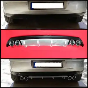 Universal Her Araca Uyumlu Difüzör , Tampon Altı Eki - Yeni Tip Apollo Model 4 Egzoz Çıkışlı