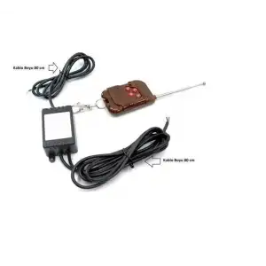 Uzaktan Kumandalı Sis/Led Çakar Modülü 2 Çıkışlı -12 Modlu Ahşap Kumandalı