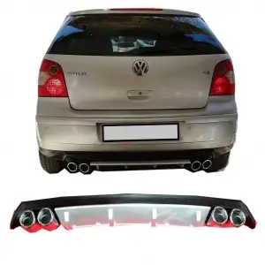 VOLKSWAGEN POLO Polo MK4 (2002-2009) UYUMLU DİFÜZÖR ARKA TAMPON EKİ