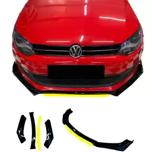 Volkswagen polo Uyumlu Ön Lip kırmızı Renkli 4 Parça - A+ Ürün - Dayanıklı Malzeme