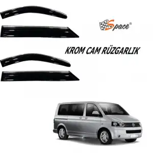 Volkswagen Transporter T5 2008 2li Kromlu Cam Rüzgarlığı A+ Yeni Dizayn