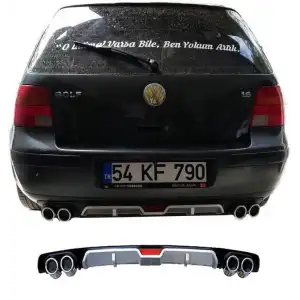 VOLKWAGEN GOLF UYUMLU DİFÜZÖR ARKA TAMPON EKİ/UNV.MDL