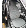 3lü Gri Oto Koltuk Minderi Set-Ergonomik Lüks Koltuk Minderi Gri-Ön 2 Koltuk ve Arka Oturak