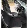 3lü Siyah Oto Koltuk Minderi Set-Ergonomik Lüks Koltuk Minderi-Ön 2 Koltuk ve Arka Oturak