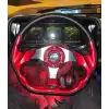 Momo Spor Direksiyon 32cm Kırmızı Altı Kesikli Yarış Spor Direksiyonu