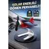 Güneş Solar Enerjili Pervaneli Oto Kokulu Uçak Görünümlü Aksesuar Kırmızı Detaylı