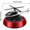 Güneş Enerjili Dönen Helikopter Araba Kokusu Kırmızı Renk -Torpido Üstü Dekoratif Oto Kokusu