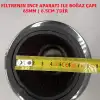 Ayarlanabilir Çaplı Açık Hava Filtresi Dar Kırmızı Renk 60mm-70mm-76mm