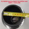 Ayarlanabilir Çaplı Açık Hava Filtresi Dar Mavi Renk 60mm-70mm-76mm