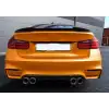 Bmw F30 Yarasa M4 Tip Spoiler Parlak Siyah Boyalı İthal Ürün Plastik