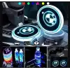 Bmw Ledli Işıklı Bardaklık Altı - Usb Şarjlı - RGB Modlu -