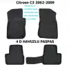 Citroen C3 2002-2009 4D Premium Havuzlu Paspas