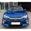 Civic Fc5 Fk7 3 Parça Ön Lİp Piano Black Abs Plastik Kaliteli Malzeme
