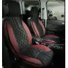 Elegance Lüx Oto Koltuk Minderi Full Set Takım - Siyah/Kırmızı Renk Takmatik Pratik