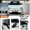 Fiat 500 -500L Uyumlu Yarasa Batman Ayna Kapağı 2014-2018 Piano Black