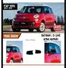 Fiat 500 -500L Uyumlu Yarasa Batman Ayna Kapağı 2014-2018 Piano Black