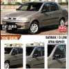 Fiat Albea Makyajsız Kasa 2002-2009 Uyumlu Yarasa Batman Ayna Kapağı Piano Black