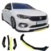 Fiat Egea Uyumlu Ön Lip Sarı Renkli 4 Parça - A+ Ürün - Dayanıklı Malzeme