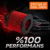 Ford Focus 3 Uyumlu Araca Özel Spor Açık Hava Filtresi Kırmızı Renk İthal Ürün Yüksek Performans