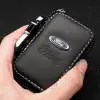 Ford Logolu Lüks Deri Anahtarlık -Fermuarlı Çantalı Şık Yeni Tasarım