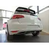 Golf 7 2013-2017 Uyumlu Arka Difüzör Parlak Siyah Krom Uçlu