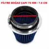 HKS 7.6cm / 76mm Dar Huni Tip Açık Hava Filtresi-Performans Açık Hava Filtresi