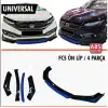 Honda Civic Fc5 - Fk7 Lip Renkli Parça - A+ Kaliteli - Dayanıklı Malzeme - Kırmızı- Sarı-Mavi