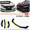 Honda Civic Fc5 - Fk7 Lip Renkli Parça - A+ Kaliteli - Dayanıklı Malzeme - Kırmızı- Sarı-Mavi