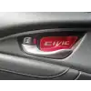 Honda Civic Fc5 Kapı Açma Kolu Kaplama Kırmızı Renk