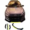 Hyundai İ20 Uyumlu Ön Lip Sarı Renkli 4 Parça - A+ Ürün - Dayanıklı Malzeme