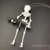 İskelet Ayna Süsü Beyaz Renk Keleş Tutan Zincirli A+ Ürün