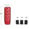 Kırmızı Baklalı Vites Topuzu Metal-Spor Araçlar İçin 9.5cm Renkli Şık Tasarım