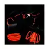 Kırmızı Neon İp Fitil Işıklı Torpido Fitili Neon İp 5 Metre Araç İçi Torpido ledi