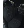 Lüx Oto Koltuk Minderi Full Set Takım - Siyah/Gri Renk Takmatik Pratik