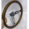 Ahşap Direksiyon Nardi 35cm-1. Sınıf Lüx Ahşap Direksiyon-Siyah Şeritli