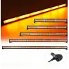 Off Road/İş Makinası/Çekici/Traktör İçin 6p Cob Bar Led Turuncu-Cakkar modlu-88cm-Videolu Anlatım