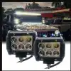 Offroad Sis Çalışma Lambası Turuncu Beyaz Cakar Modlu 12 Led 18W  A+ İthal Ürün