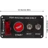 On - Off Start Stop Düğmesi Racing Şalteri Anahtarları Tam Set Full İçerik