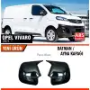Opel Vivaro 2021+ Uyumlu Yarasa Batman Ayna Kapağı Piano Black