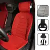 Oto Koltuk Minderi Ortopedik Kalın Süngerli Ön 2 Koltuk Kırmızı Renk Araç Koltuk Koruyucu Kılıf