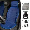 Oto Koltuk Minderi Ortopedik Kalın Süngerli Ön 2 Koltuk Mavi Renk Araç Koltuk Koruyucu Kılıf