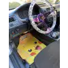 Pikachu Desen Araç İçi Halı Paspas-Kaydırmaz Taban-Universal Her Araca Uyumlu-Yıkanabilir