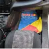 Redbull Desen Araç İçi Halı Paspas-Kaydırmaz Taban-Universal Her Araca Uyumlu-Yıkanabilir