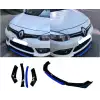 Renault Fluence Uyumlu Ön Lip mavi Renkli 4 Parça - A+ Ürün - Dayanıklı Malzeme